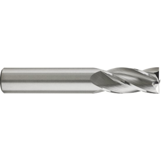 Picture of Gorilla Mill CEM0600mmFS4TiALN	 Dia 6mm SH 0.2362 LOC 0.4724 OAL 1.9685 End Mill Standard Flute High Helix Carbide TiAlN Single End Square Sharp PRIMATE